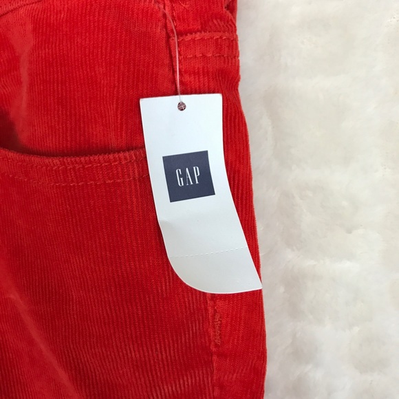 Gap Orange Red Premium Skinny Cords Pants 10 *Read - Picture 8 of 8